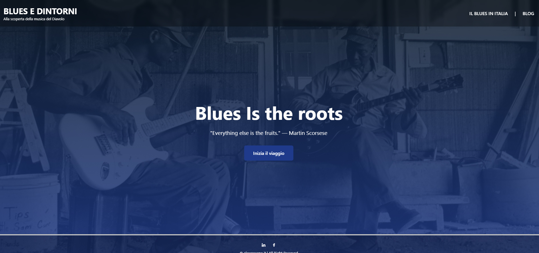 Sito dedicato al blues