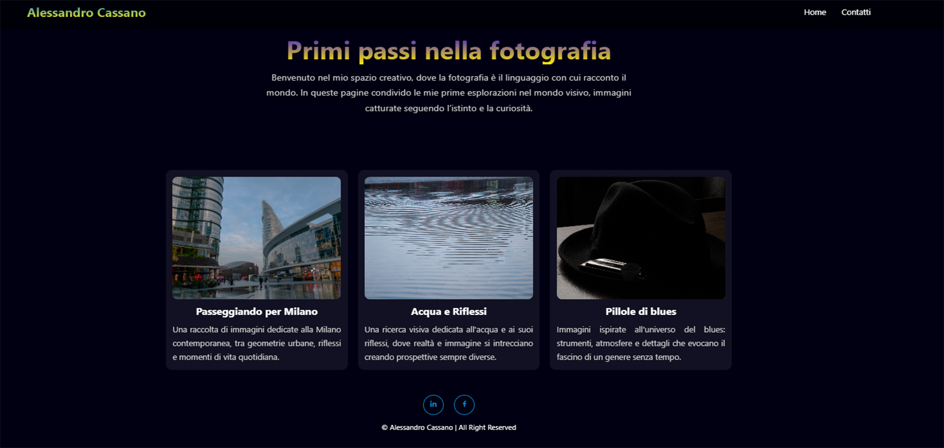 Fotografia amatoriale Milano e riflessi acqua